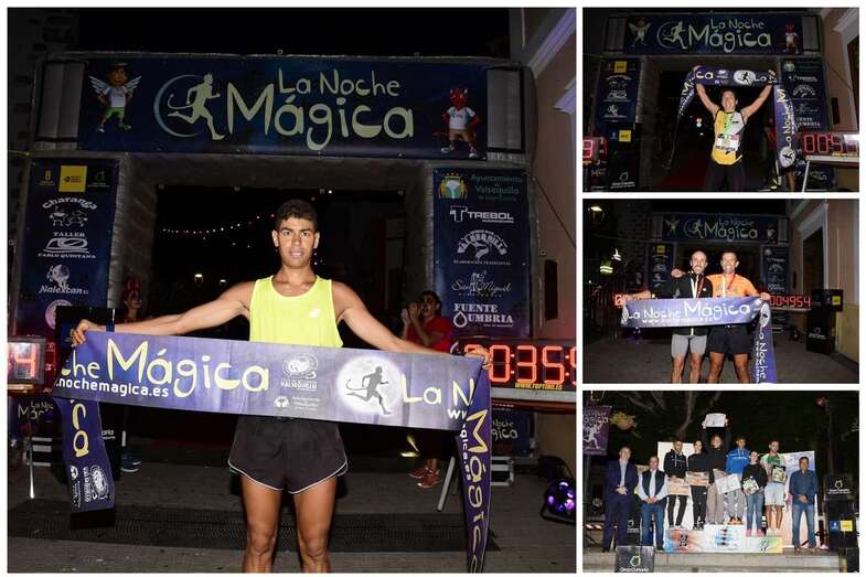 Los ganadores y momentos de la prueba de anoche en Valsequillo (Foto TA)